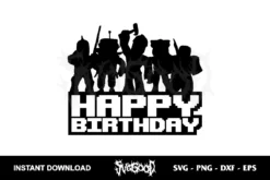 roblox happy birthday svg cricut