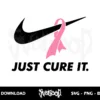 Breast Cancer Just Cure It Nike SVG 3 Breast Cancer just cure it nike svg