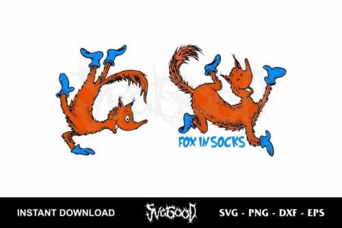 FOx in socks dr seuss svg