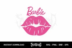 barbie lips svg cricut
