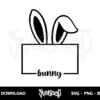 Blank Easter Bunny Ears SVG 2 blank easter bunny ears svg