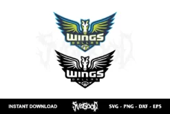 dallas wings logo svg cricut
