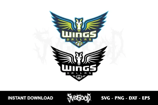 dallas wings logo svg cricut