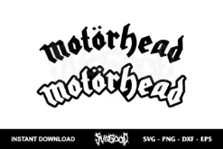 motorhead text logo svg cricut