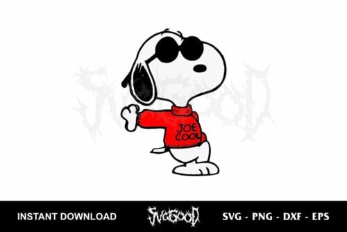 snoopy joe cool svg