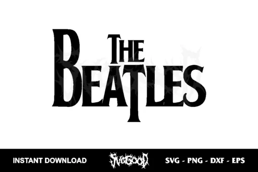 the beatles logo svg cricut