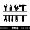 Tools Monogram SVG cut file