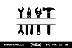 Tools Monogram SVG cut file