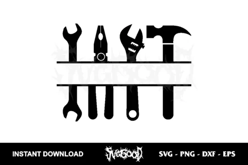 Tools Monogram SVG cut file