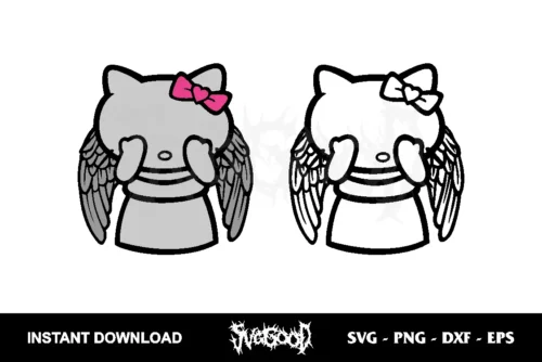 hello kitty angel svg cricut