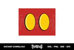 Mickey Pants Buttons SVG