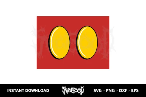 Mickey Pants Buttons SVG