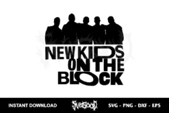 new kids on the block silhouette svg