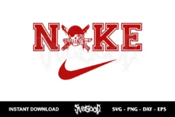 nike one piece skull svg cricut