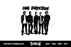 one direction silhouette svg
