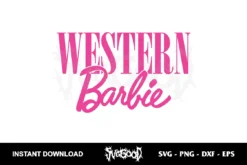 western barbie svg cricut
