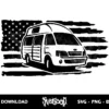 US camper van svg cricut