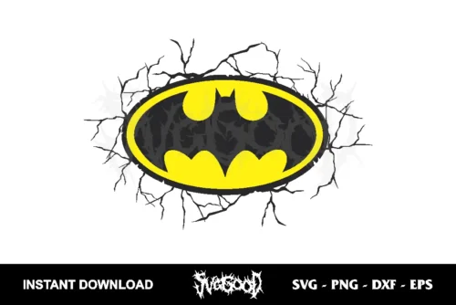 batman broken logo svg