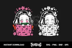 demon slayer nezuko svg cricut
