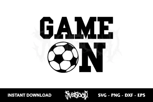 game on soccer svg cricut