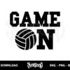 game on volleyball svg cricut