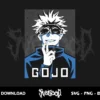 gojo satoru svg jujutsu kaisen svg