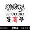 sepultura logo svg cricut