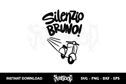 silenzio bruno svg cricut