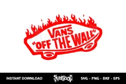 Vans Off The Wall Skate SVG Cricut