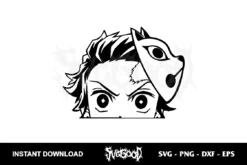 Tanjiro Demon Slayer SVG Cricut