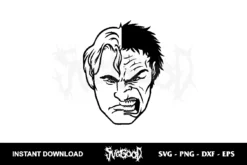 bruce banner hulk face svg cricut