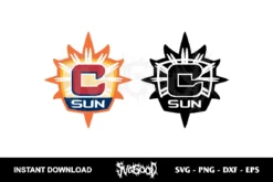 connecticut sun logo svg cricut