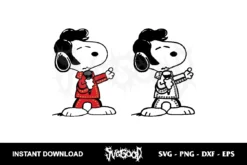 Elvis Snoopy SVG Cricut