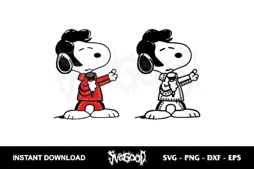 Elvis Snoopy SVG Cricut