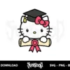 Hello Kitty Graduate SVG Clipart 3 hello kitty graduate svg clipart