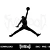 jordan jumpman logo svg cut file