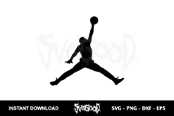 Jordan Jumpman Logo SVG Cut File