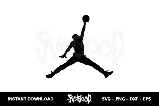 Jordan Jumpman Logo SVG Cut File