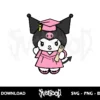 kuromi graduate svg clipart