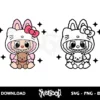 labubu hello kitty svg clipart