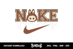 Nike Labubu Head SVG Cricut