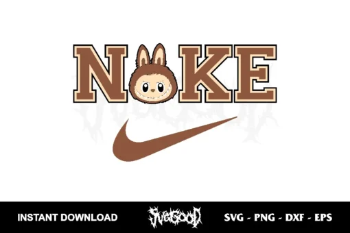Nike Labubu Head SVG Cricut