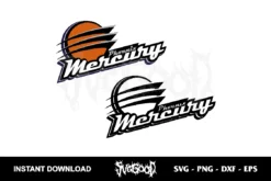 Phoenix Mercury Logo SVG Cricut