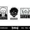 sukuna jujutsu kaisen svg cricut
