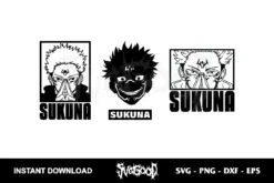sukuna jujutsu kaisen svg cricut