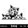 Peeking Cat SVG cricut