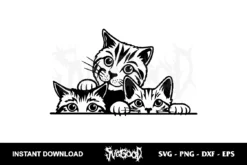 Peeking Cat SVG Cricut