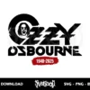RIP Ozzy Osbourne SVG Cricut