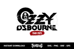 RIP Ozzy Osbourne SVG Cricut