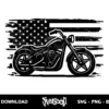 american flag motorcycle svg cricut